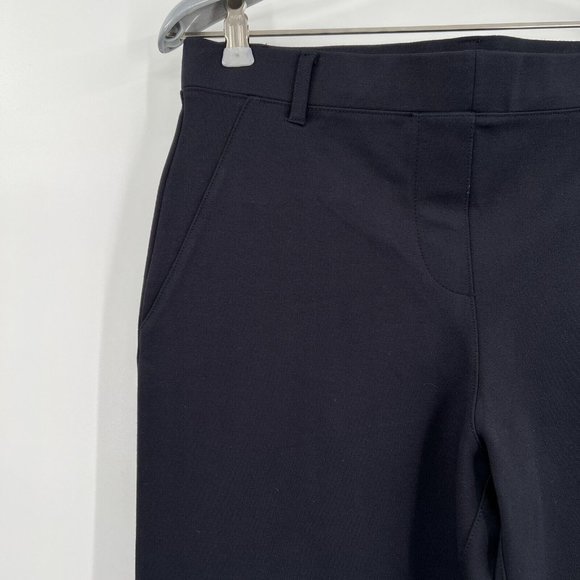 Quince Women's Navy Blue Ultra-Stretch Ponte Pant Straight Leg M Petite 28" - Picture 2 of 4